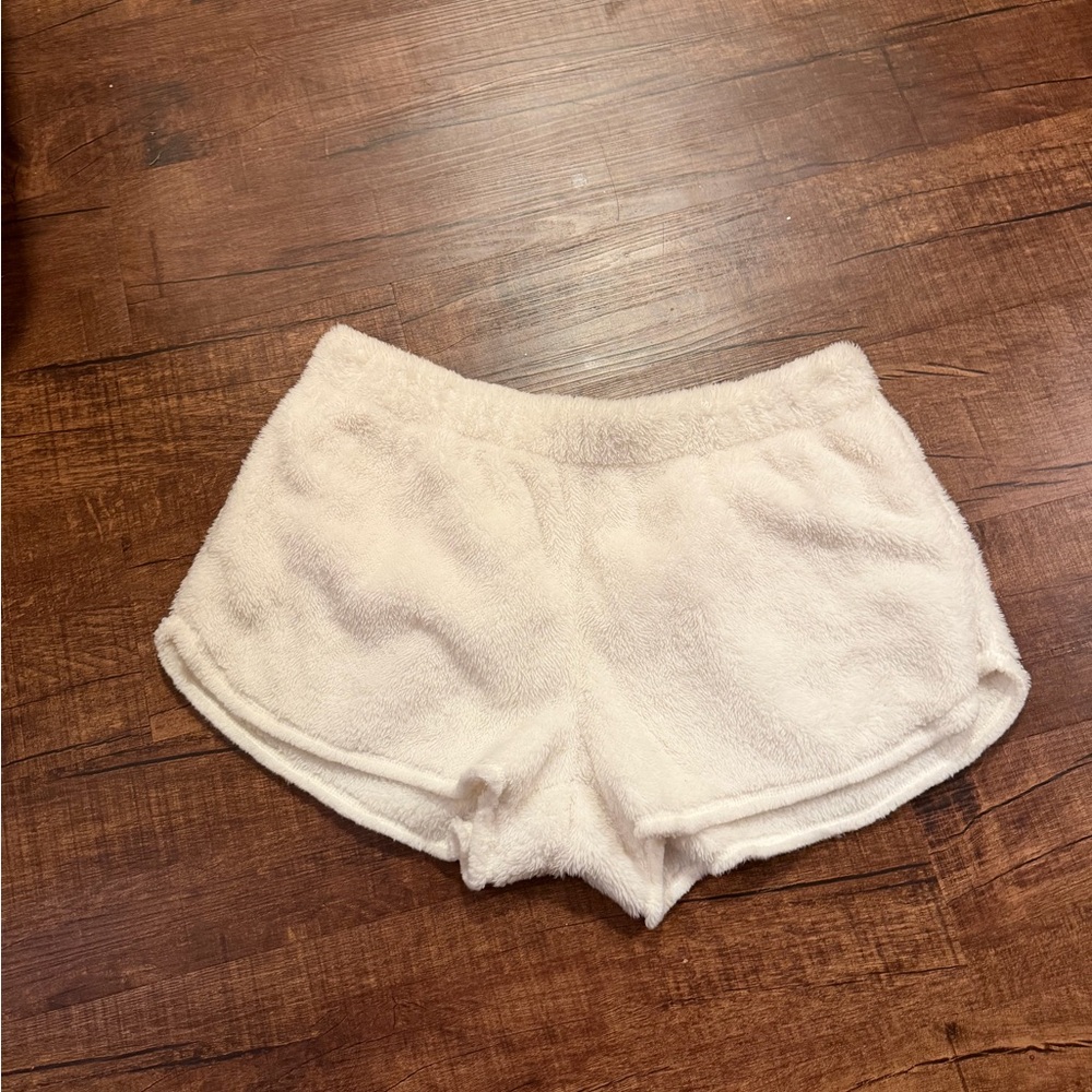 Aerie Plush Fleece Loungewear in Cream